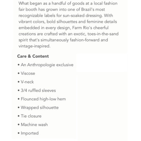 Anthropologie  FARM RIO SUNSET WRAP DRESS - Picture 4 of 8